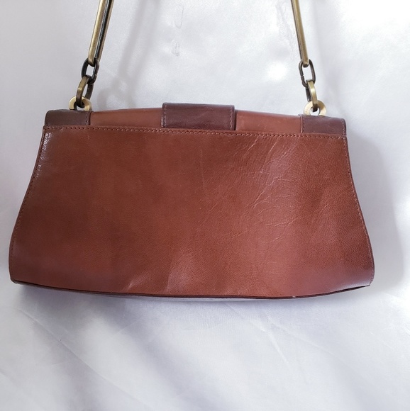 Stuart weitzman vintage brown leather handbag bag - Picture 4 of 7